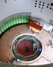 A view of the Target Monolith from high bay level - this is where the Monolith vacuum vessel will be installed.