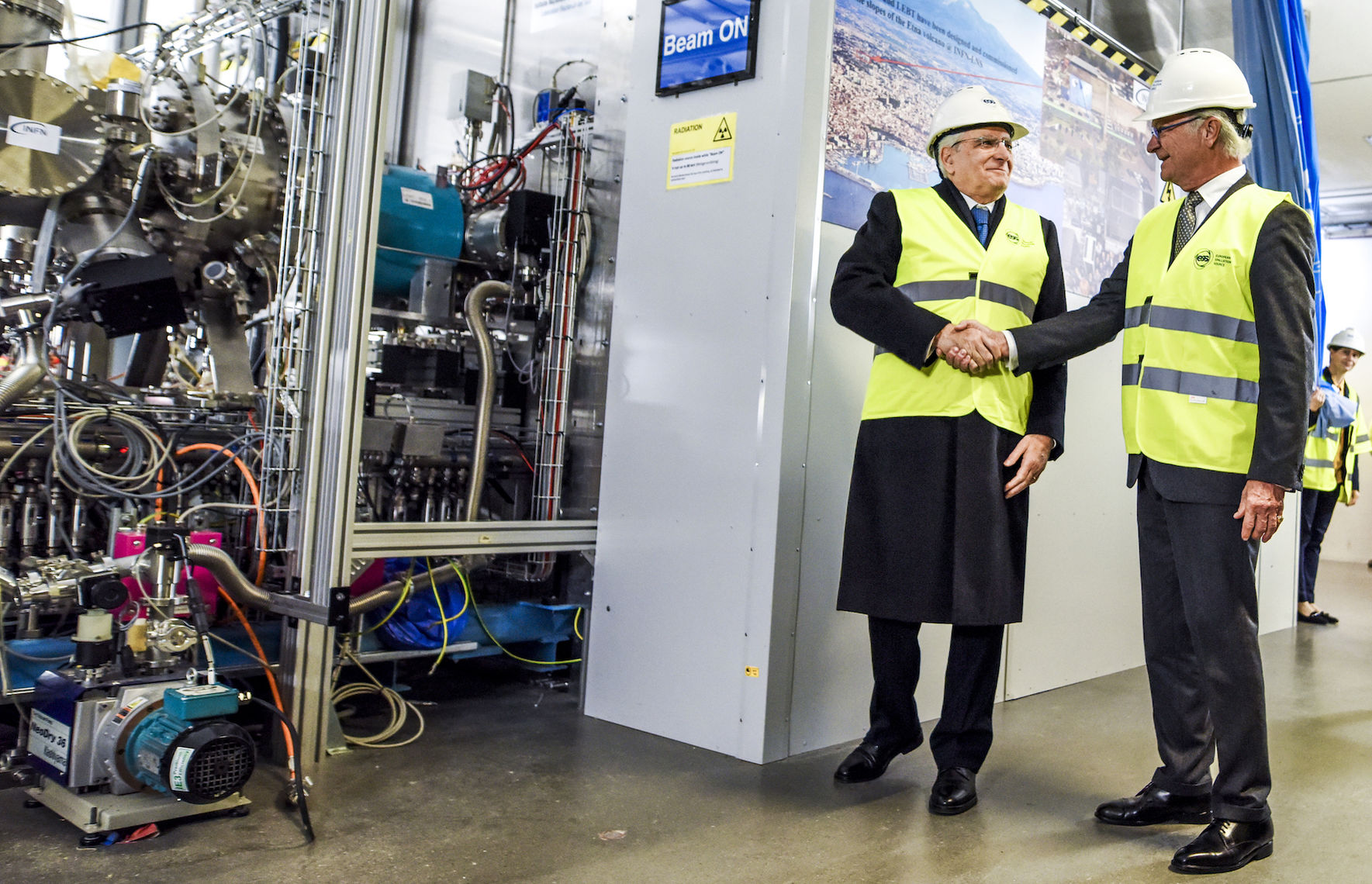 Ion Source King Carl XVI Gustaf Italian President Sergio Mattarella 2