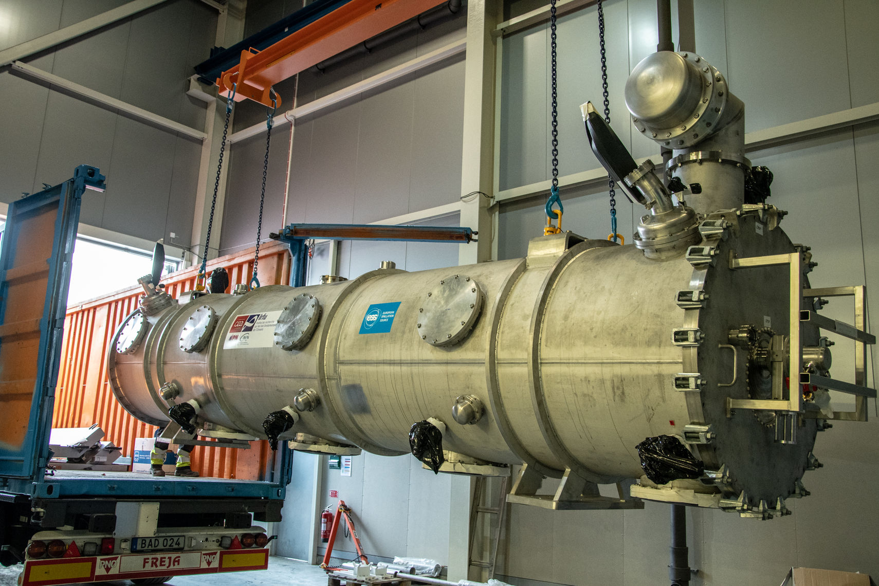 Cryo Module hanging in the air