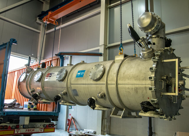 Cryo Module hanging in the air