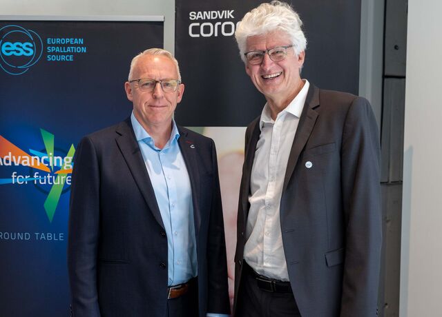 Marco Zwinkels, VP Sandvik Coromant and Helmut Schober, Director General, ESS