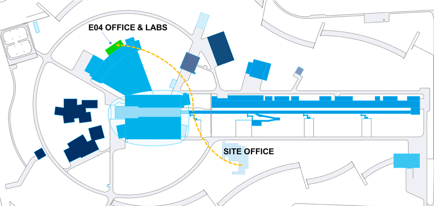 Map of ESS showing new E04 Lab Building
