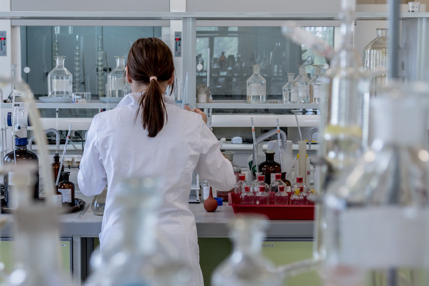 Scientist working in a laboratory environment