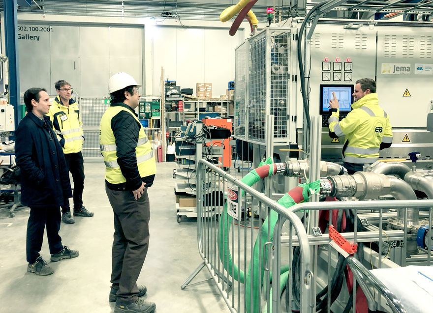 Electrical Power Systems Group in the test stand.