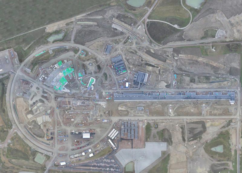 Orthographic flyover image of ESS site.