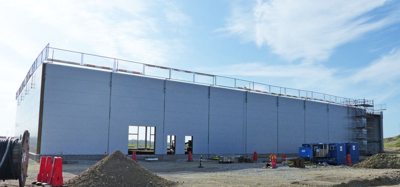 ESS Logistics Building (F03) facades.