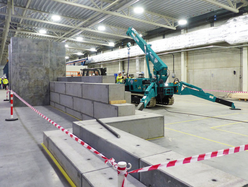 G02 test stand bunker installation