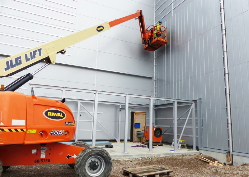 Experimental Hall 3 (E01) - facade works.