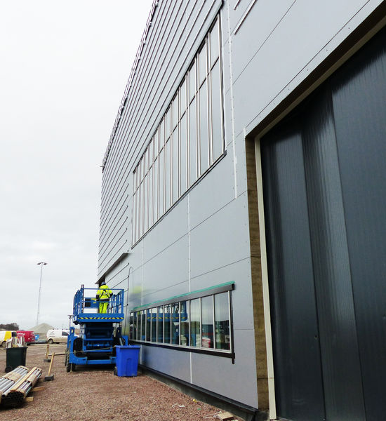 Experimental Hall 3 (E01) - facade works.