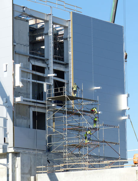 A2T sandwich panel installation almost complete.