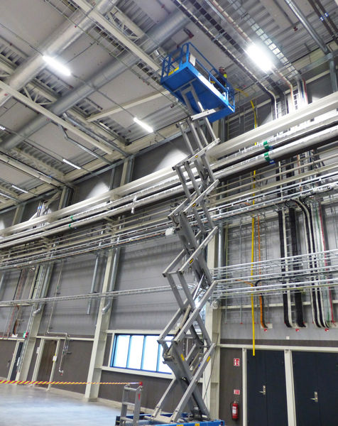 Infrastructure installations in Experimental Hall 3.