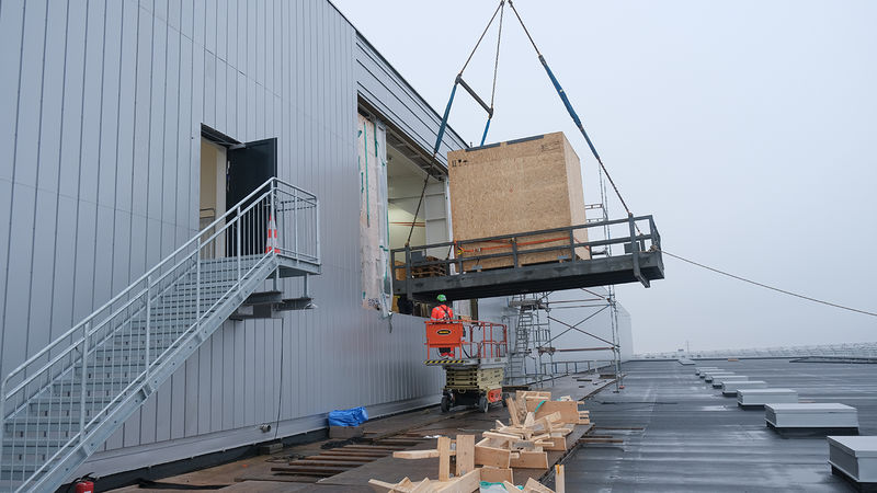 A2T hydrogen room  moving in CMS