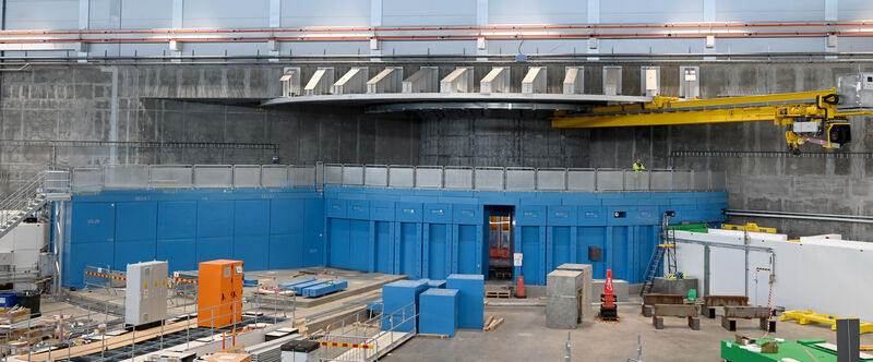 Neutron shielding bunker